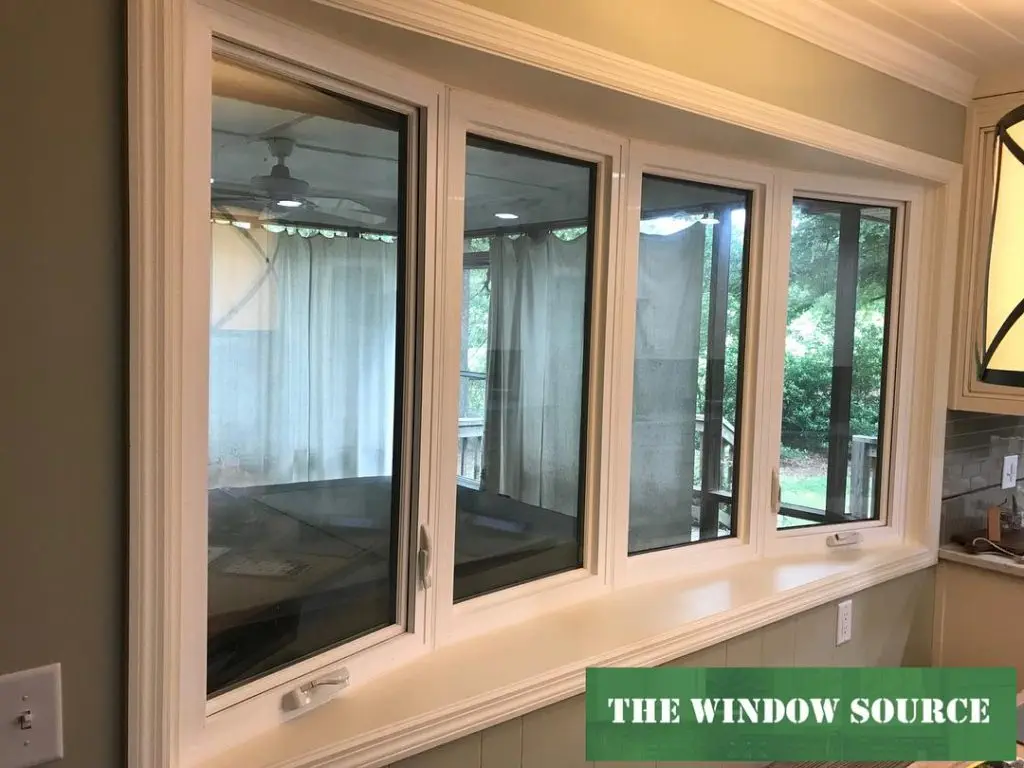 windows over a sink