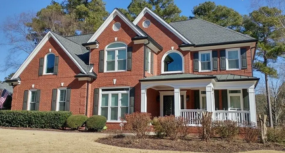 House with shaped windows